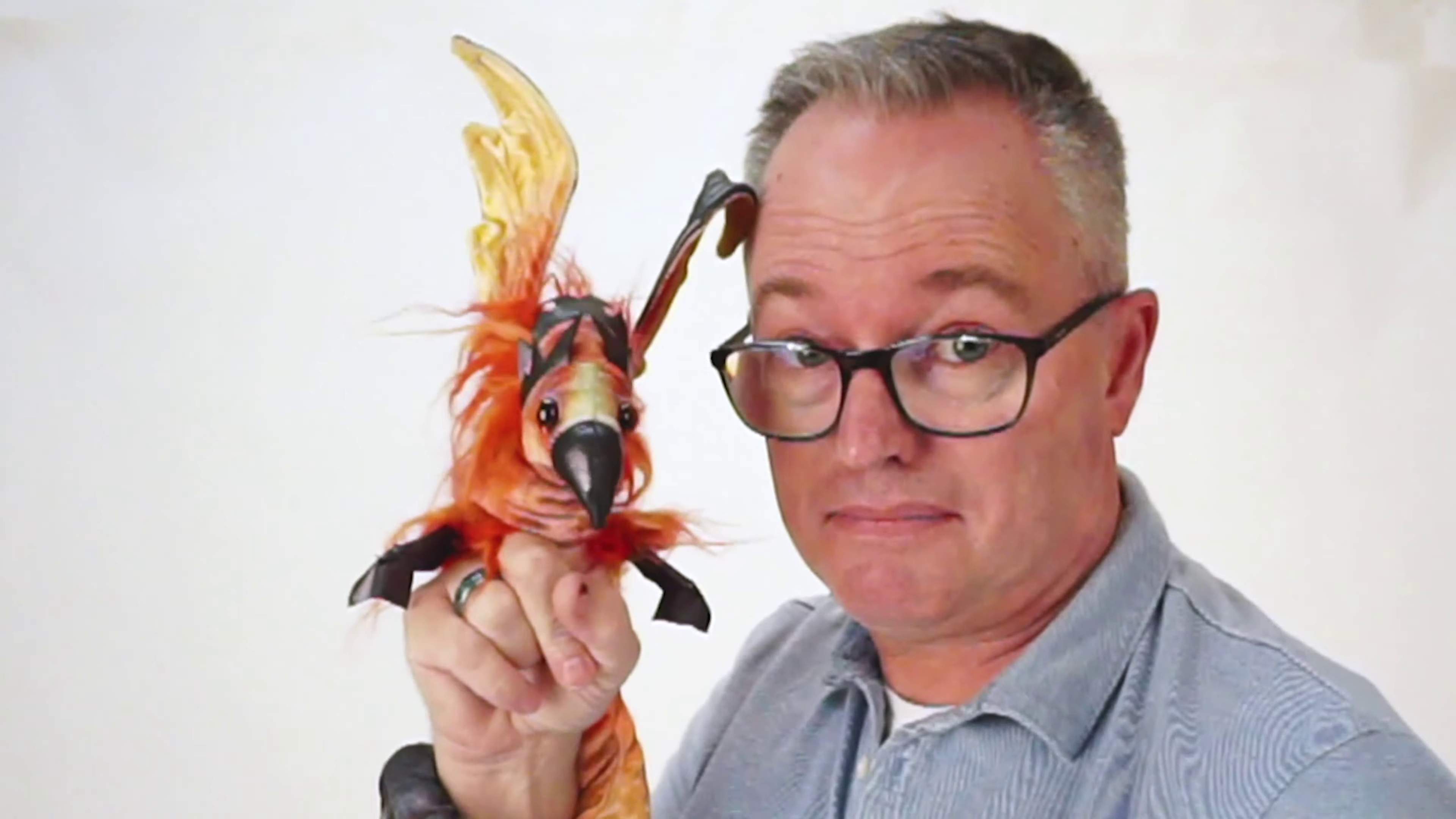 Folkmanis Phoenix Wristlet Finger Puppet Demo