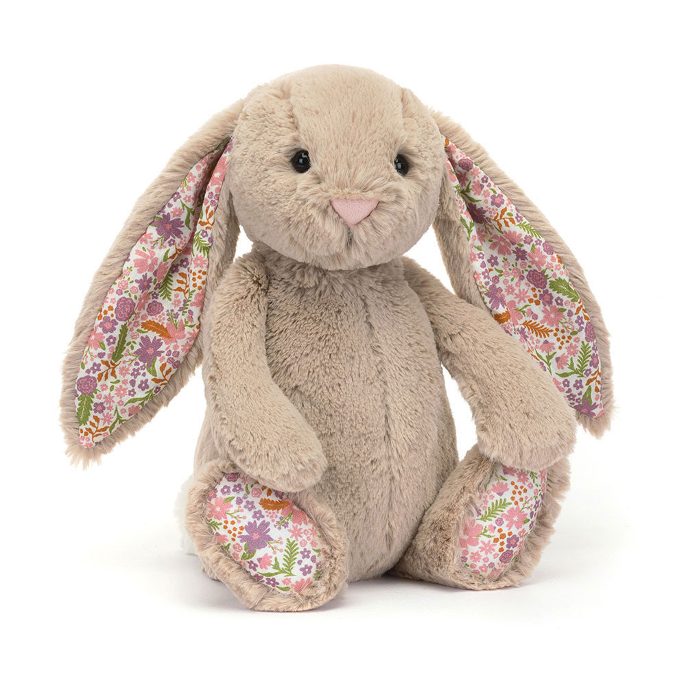 Jellycat Blossom Beige Bunny Petal Original - Soft Cuddly Toy