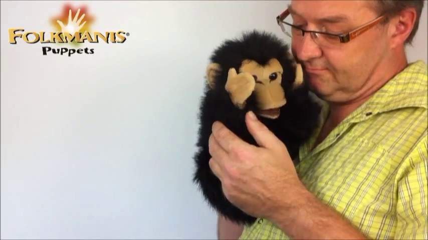 Folkmanis Baby Chimpanzee Hand Puppet Demo 2