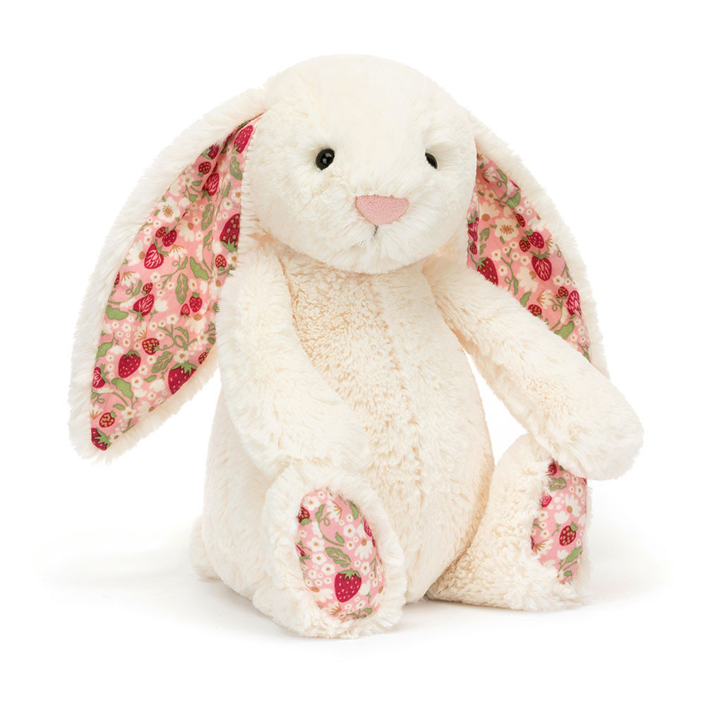 Jellycat Blossom Cream Bunny Berry Original - Soft Cuddly Toy