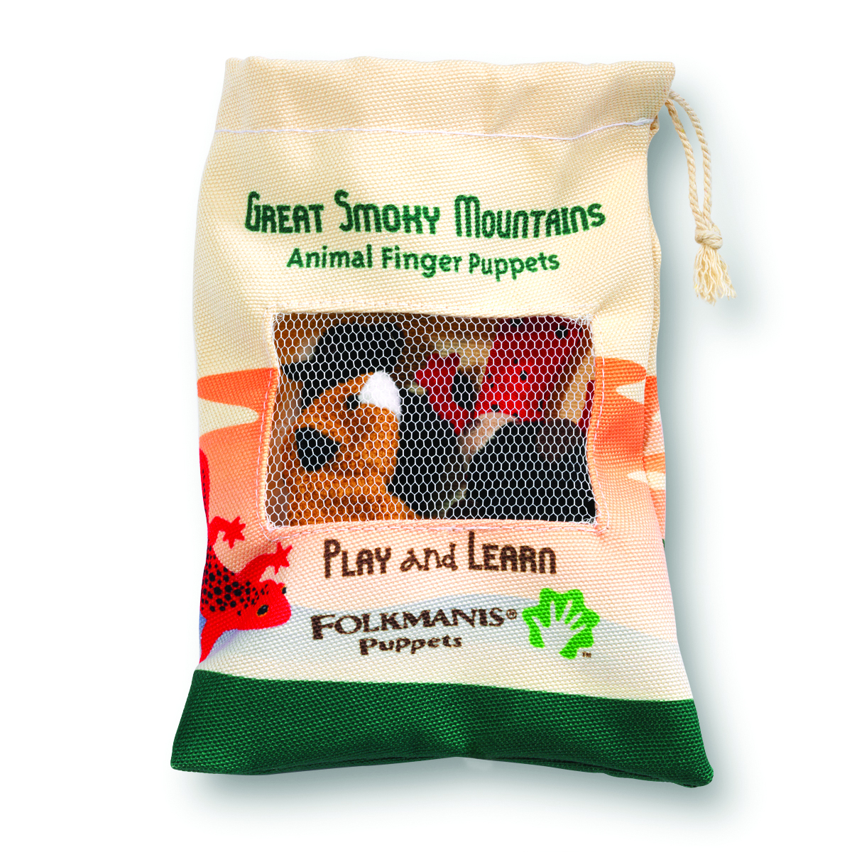 Folkmanis Great Smoky Mountains Animal Set Finger Puppets - Produktbild 3