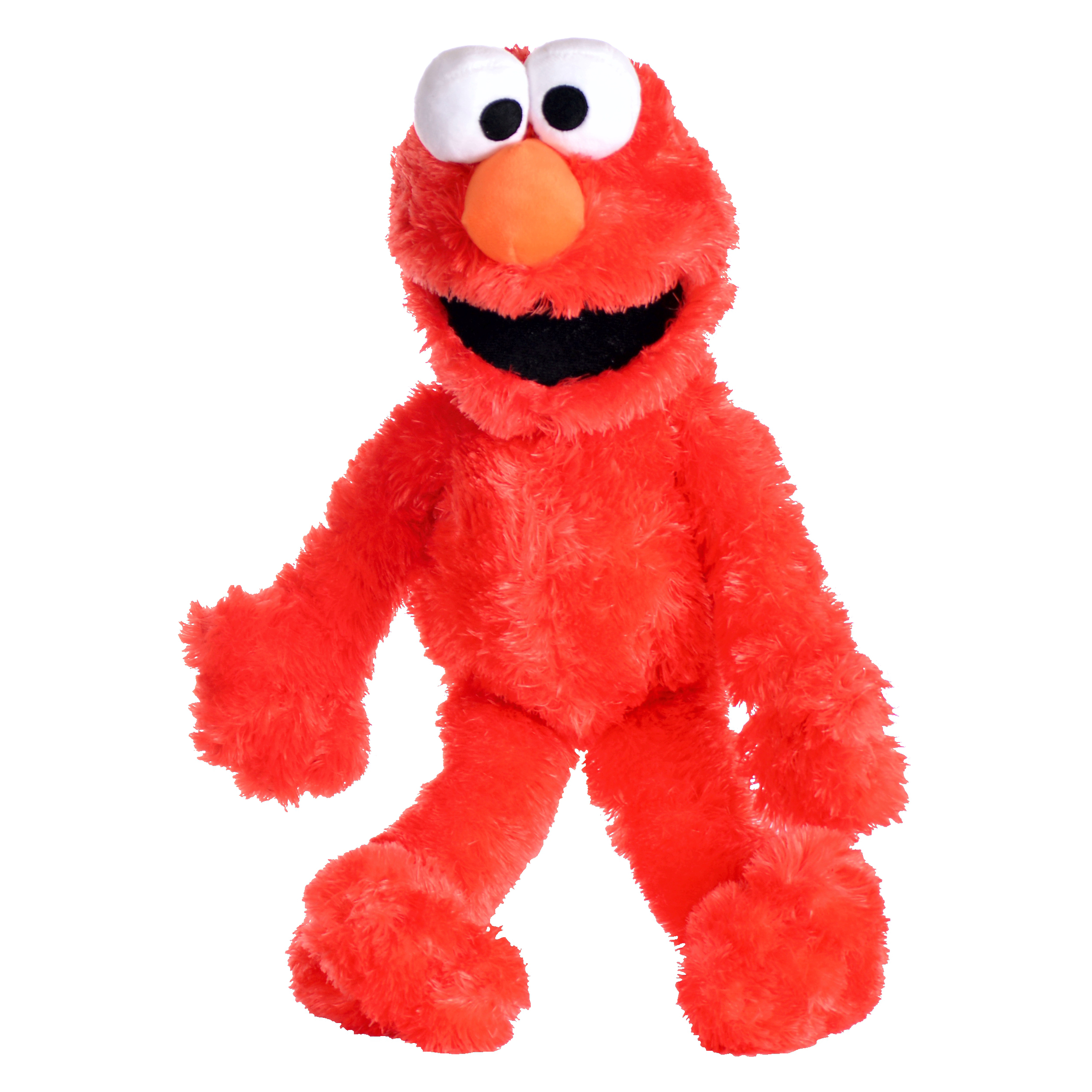 Living Puppets hand puppet Little Elmo from Sesame Street with red fur, an orange nose and an open mouth