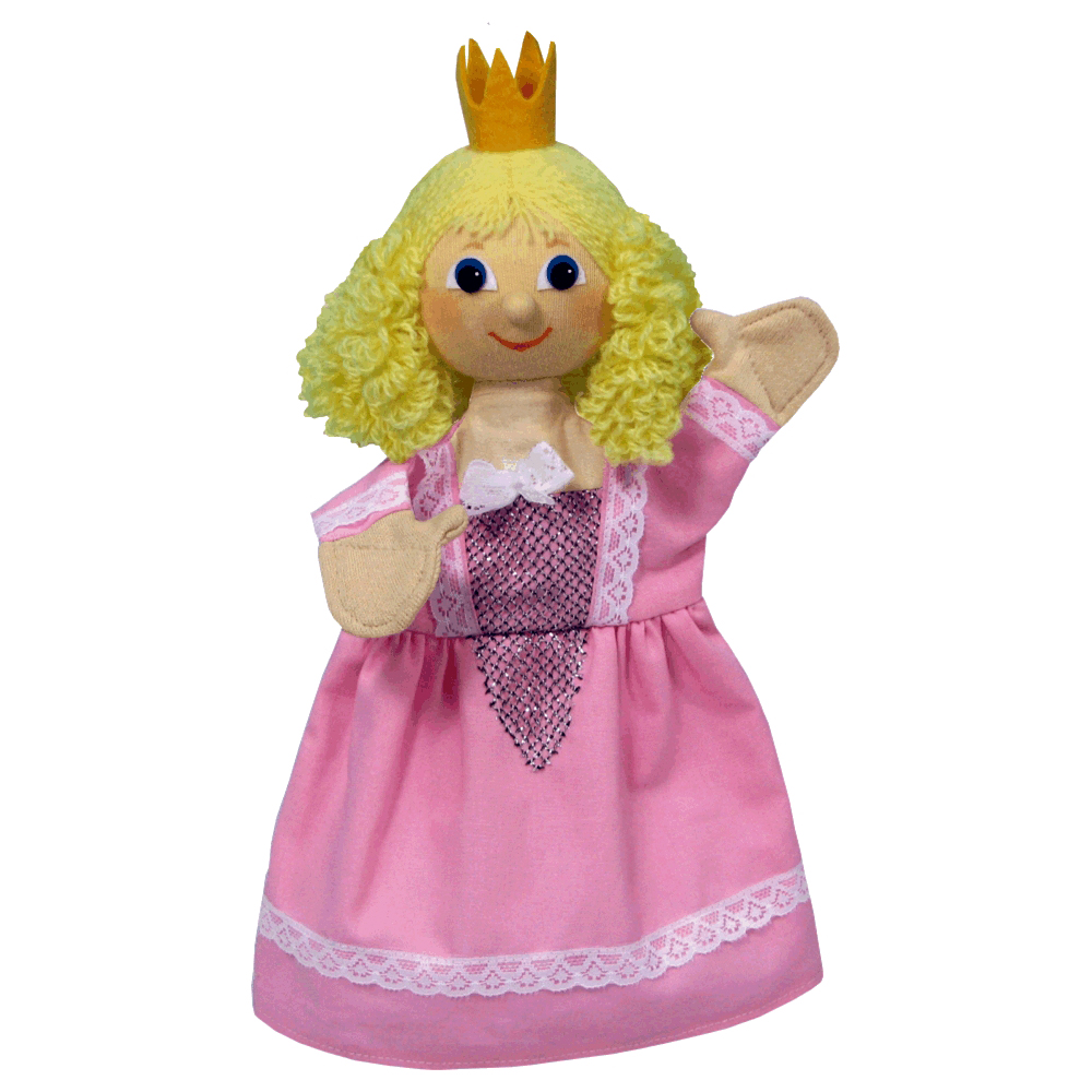 Punch and Judy Princess Regina Pink Hand Puppet - munabo