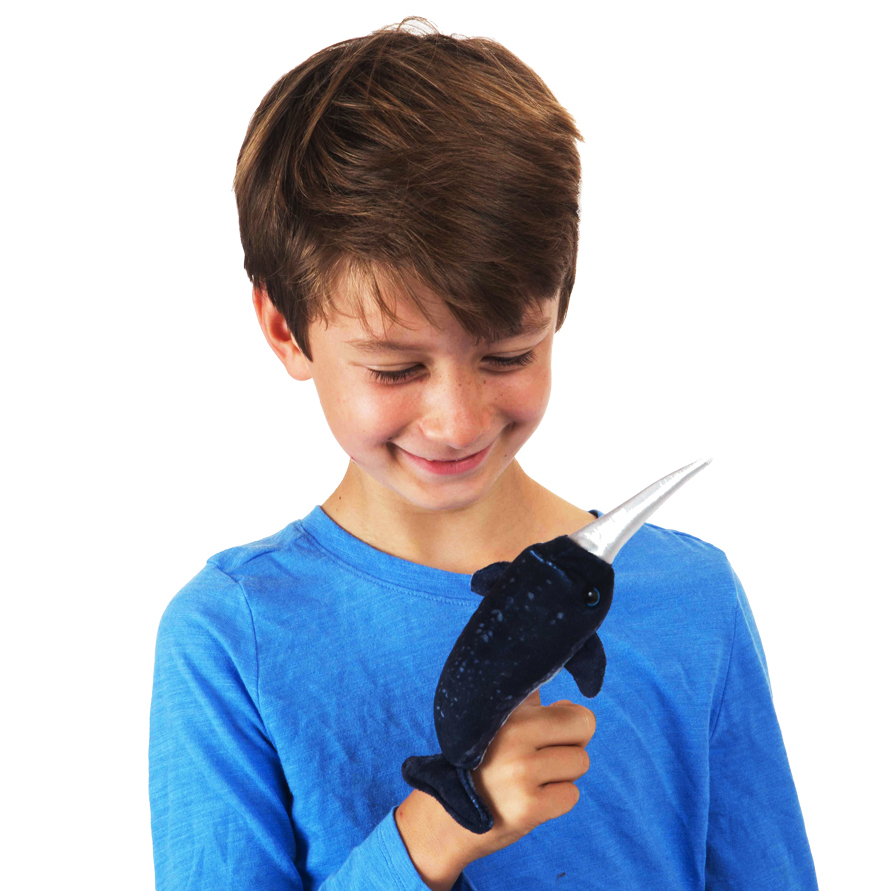 Folkmanis Mini Narwhal Finger Puppet - Produktbild 4