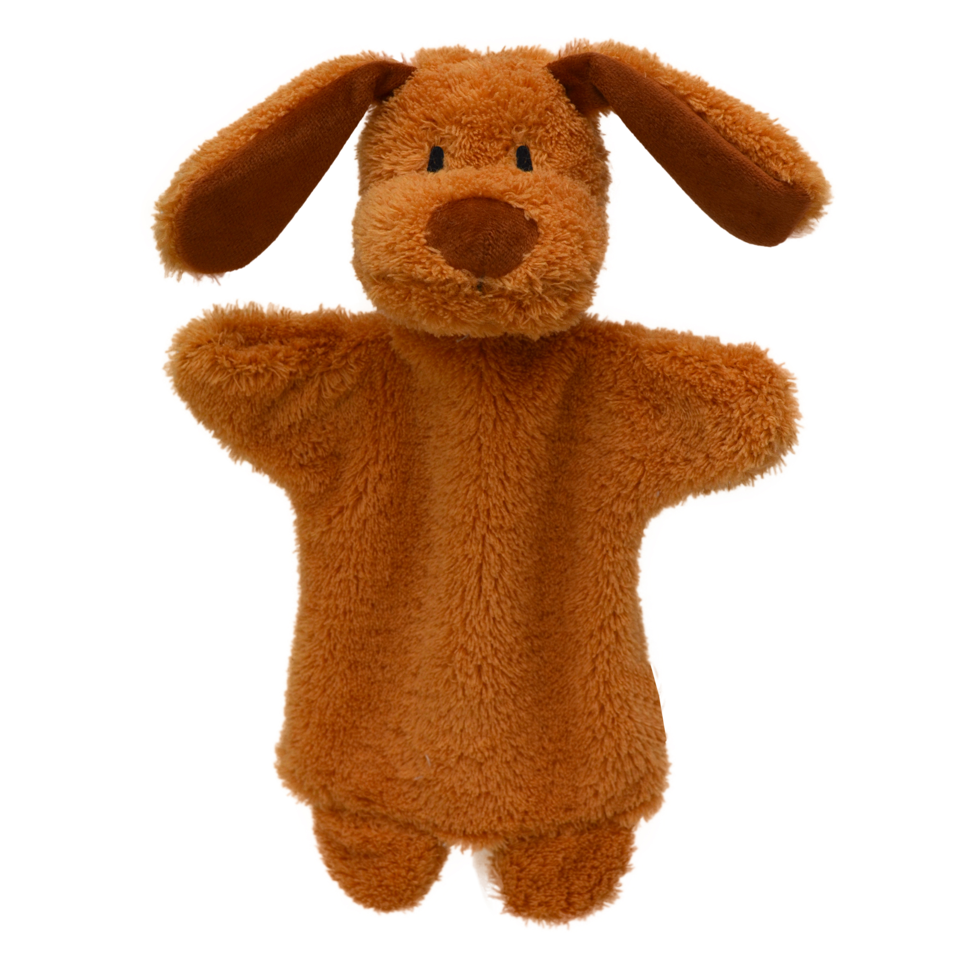 Punch and Judy Dog Brown Hand Puppet - munabo