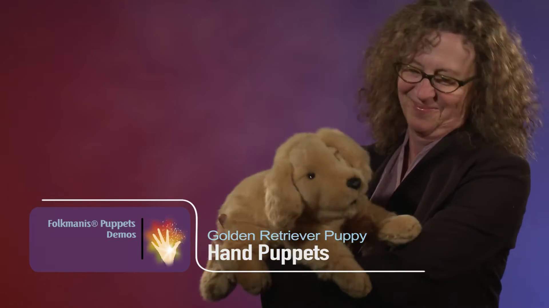 Folkmanis Golden Retriever Puppy Hand Puppet Demo