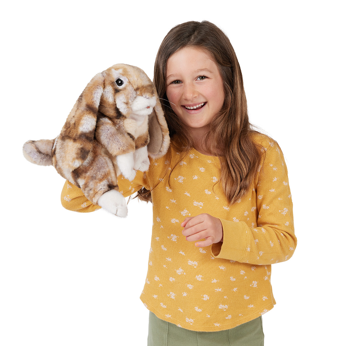 Folkmanis Silky Bunny Rabbit Hand Puppet - Produktbild 6