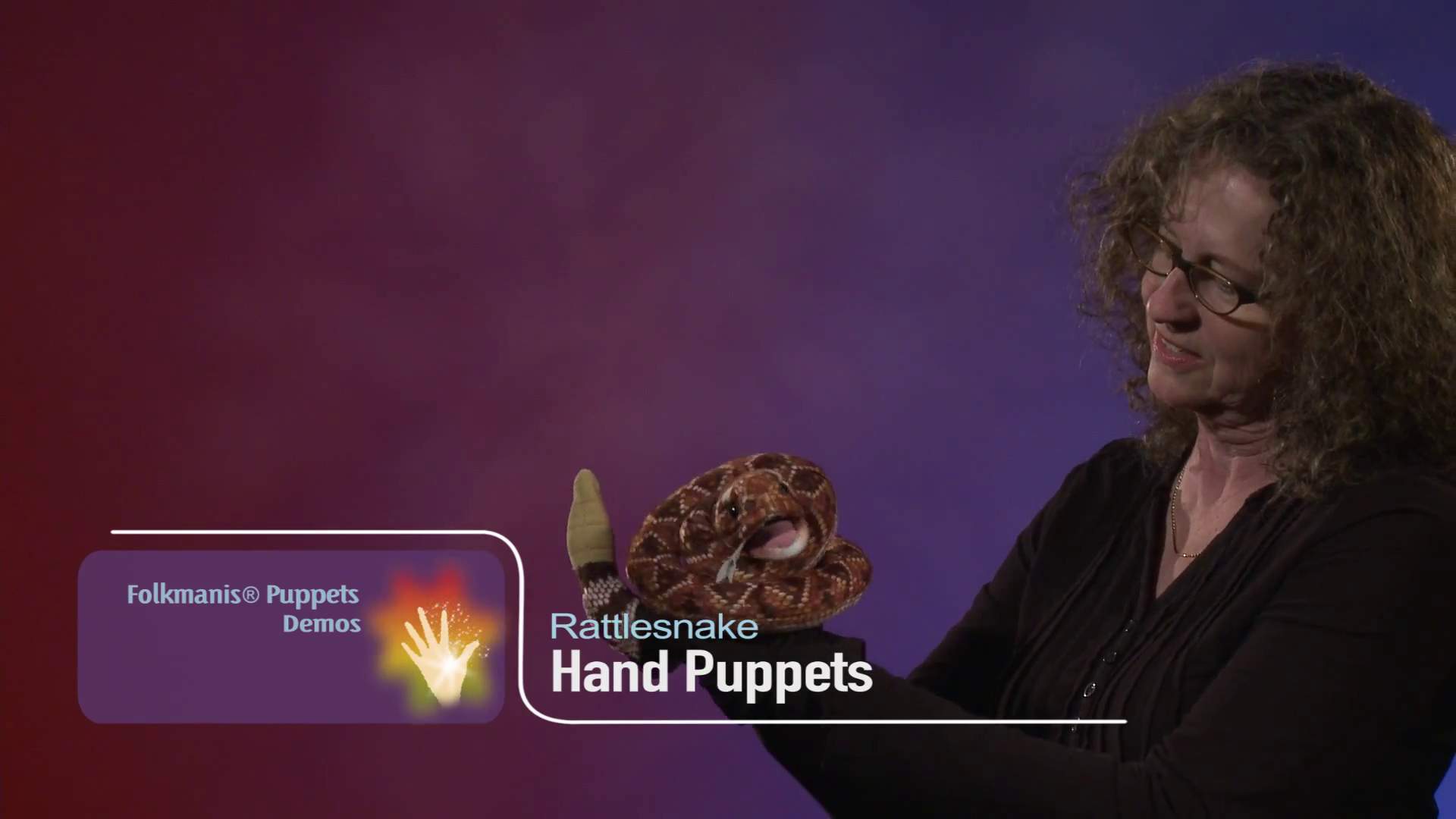 Folkmanis Giant Rattlesnake Finger Puppet Demo