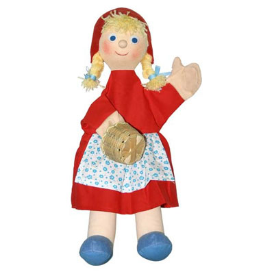 Punch and Judy Little Red Riding Hood (large) Hand Puppet for Puppet Theatre | munabo