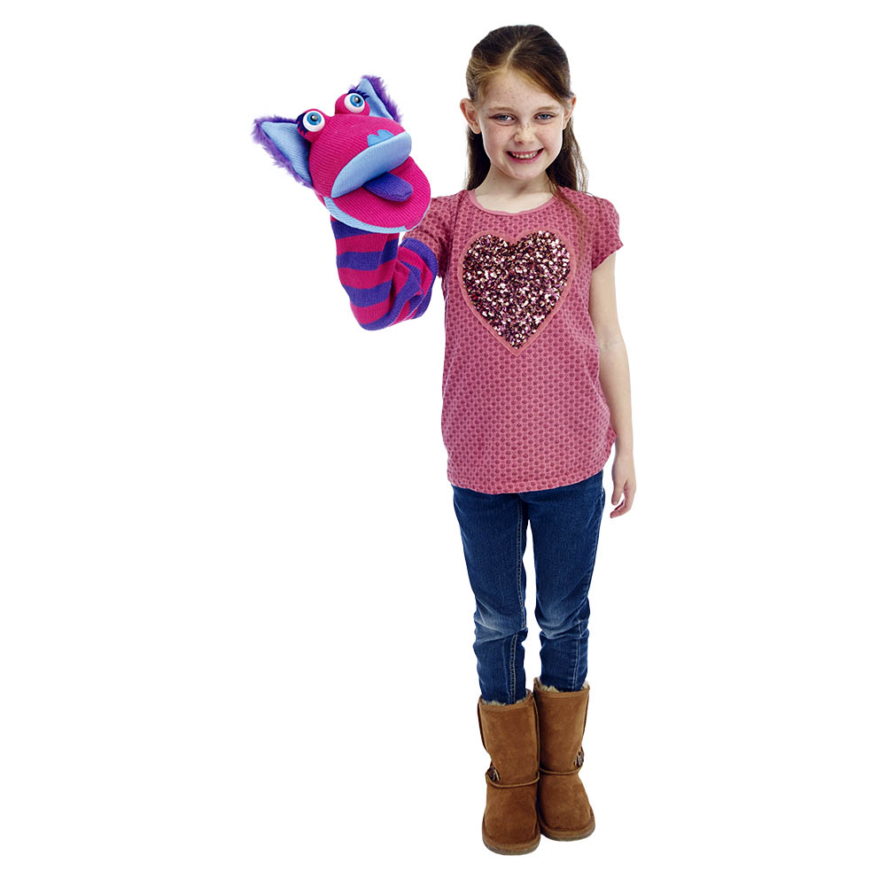 Monster sock hand puppet Kitty with sound - Puppet Company - Produktbild 2