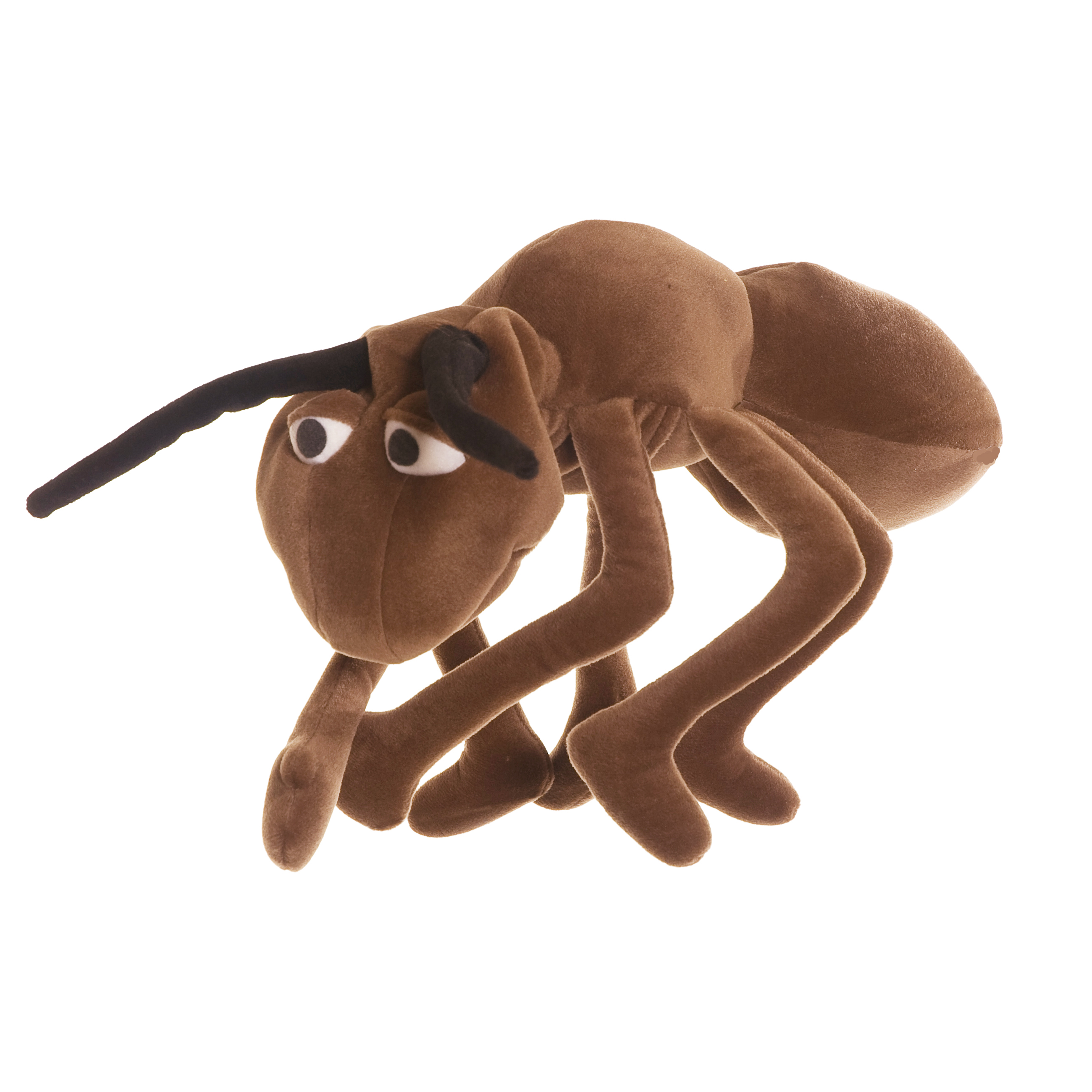 Living Puppets hand puppet Anton the ant in crawling pose with bent feelers