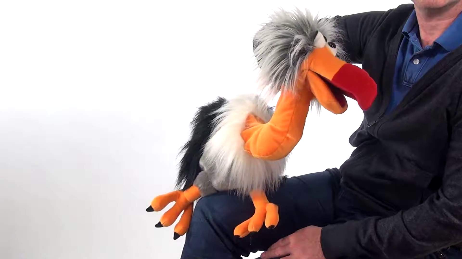 Living Puppets hand puppet Django the vulture Demo 2