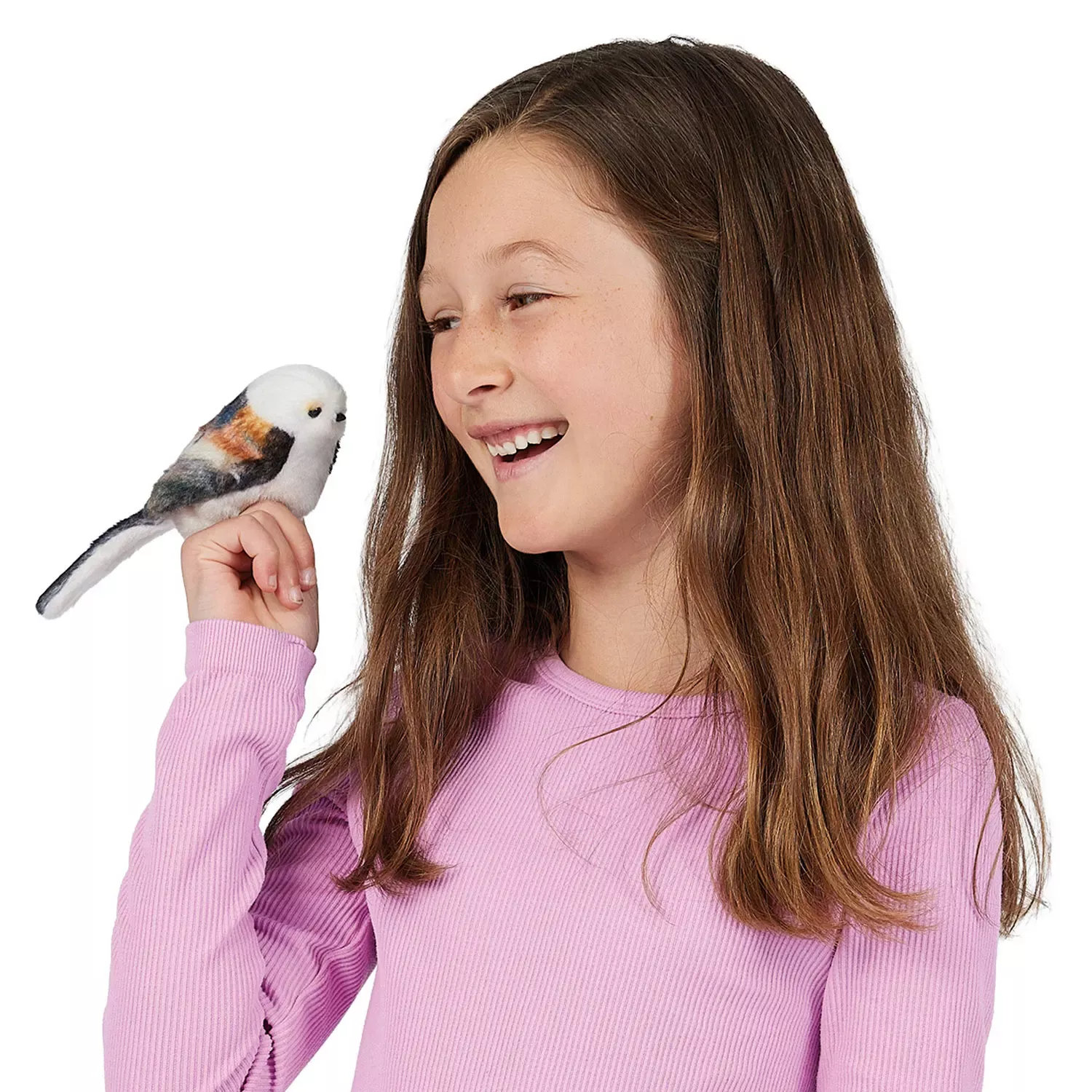 Folkmanis Mini Long-tailed Tit Finger Puppet - Produktbild 8