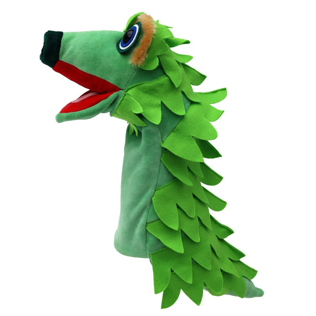 Punch and Judy Dragon Lalobe Hand Puppet for Puppet Theatre | munabo