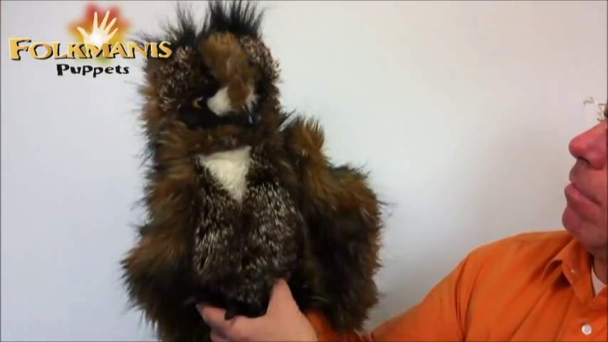 Folkmanis Great Horned Owl Hand Puppet Demo 2