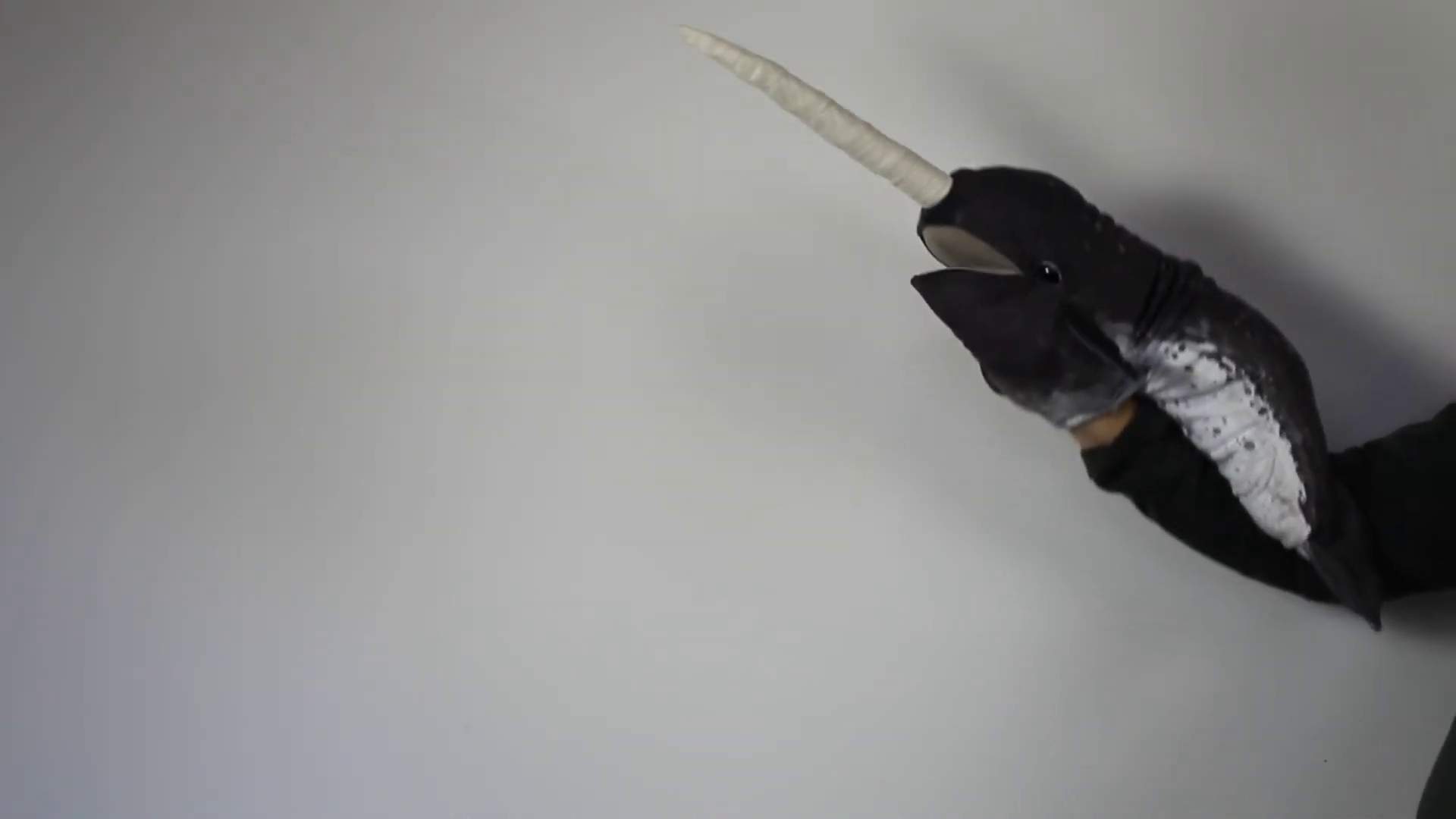 Folkmanis Narwhal Hand Puppet Demo