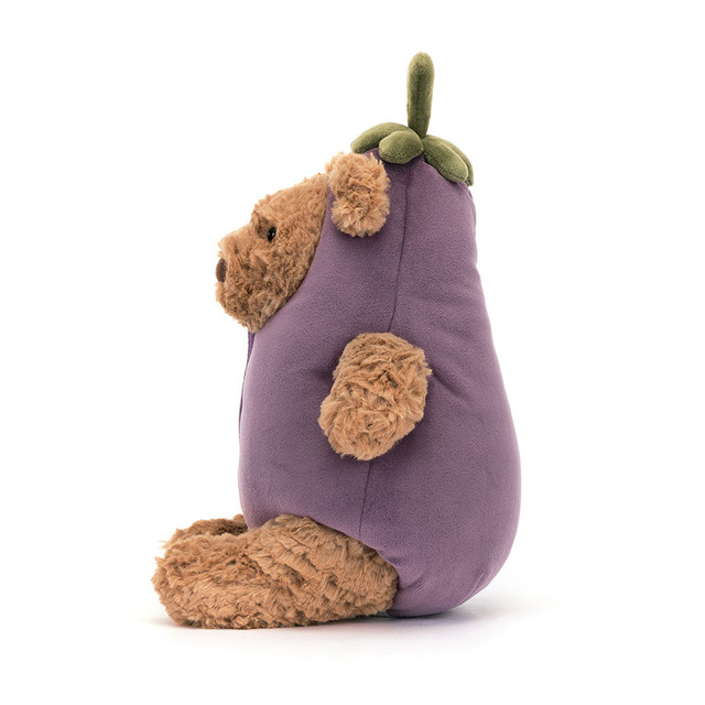 Jellycat Cuddly Toy Bear - Bartholomew Bear Aubergine (Plush Toy) - Produktbild 2