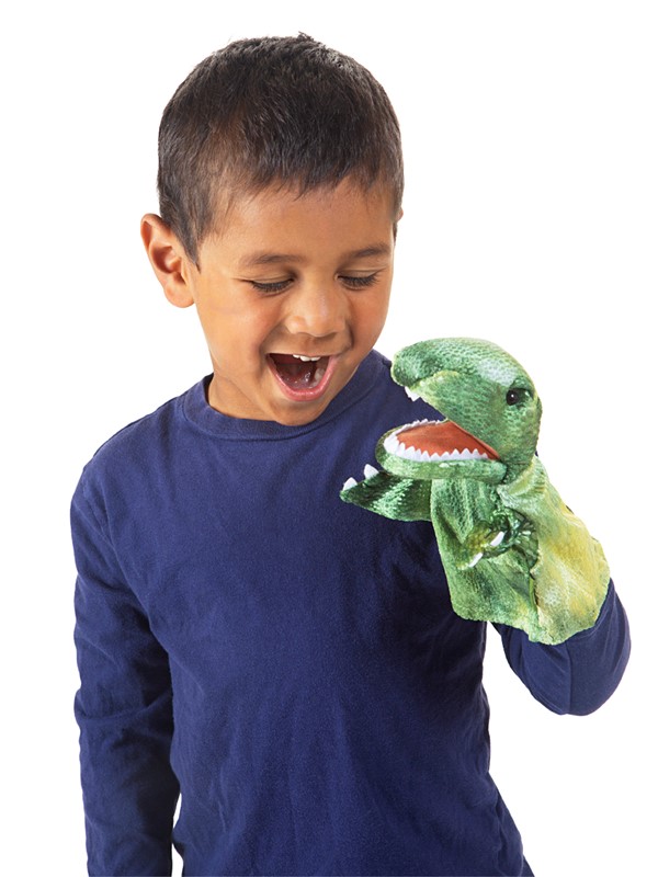 Folkmanis Little T-Rex Hand Puppet (Small Stage Puppet) - Produktbild 4