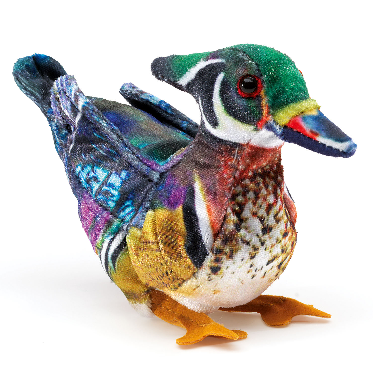 Folkmanis Mini Wood Duck Finger Puppet - Produktbild 2