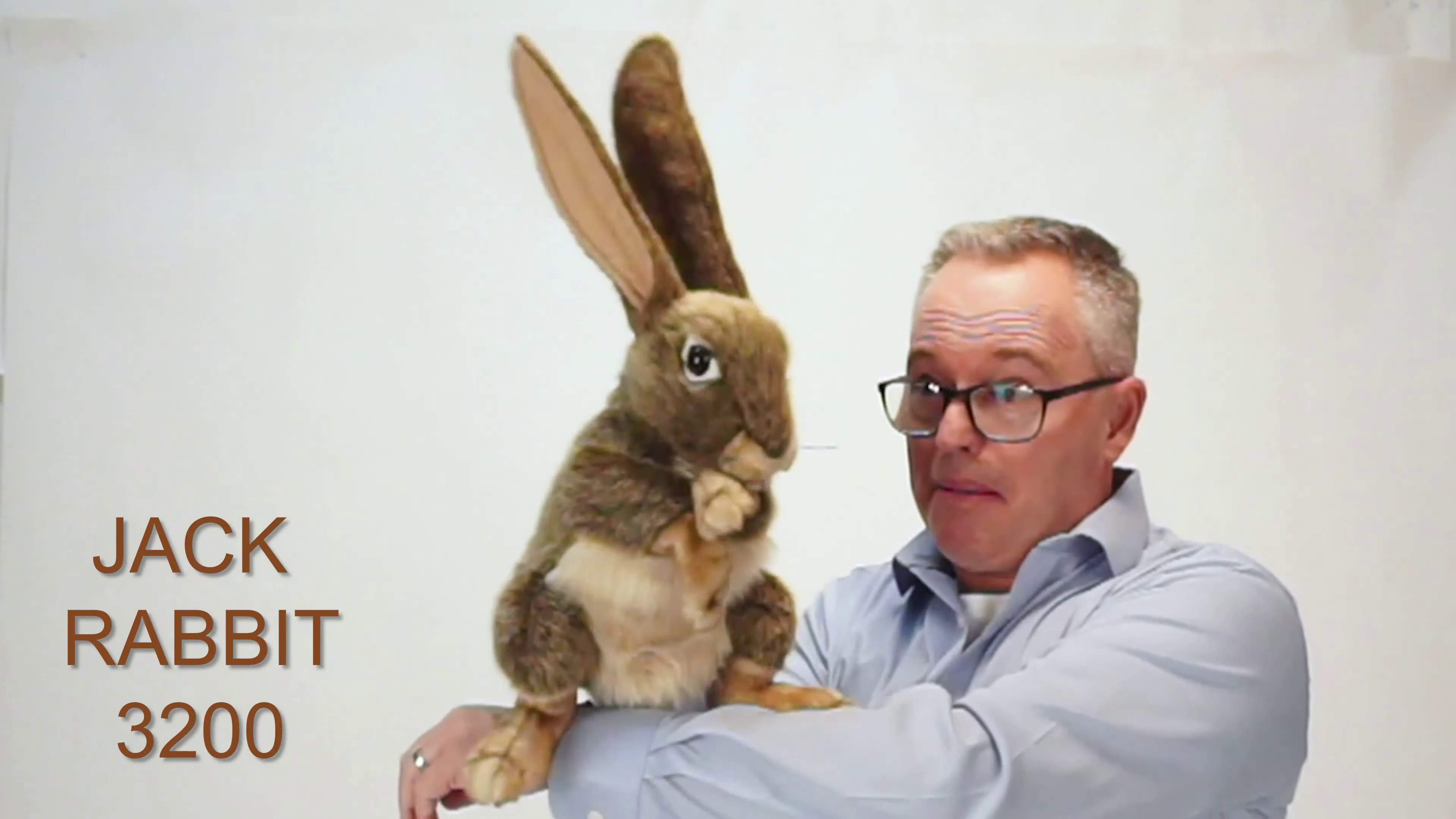 Folkmanis Jack Rabbit Hand Puppet Demo