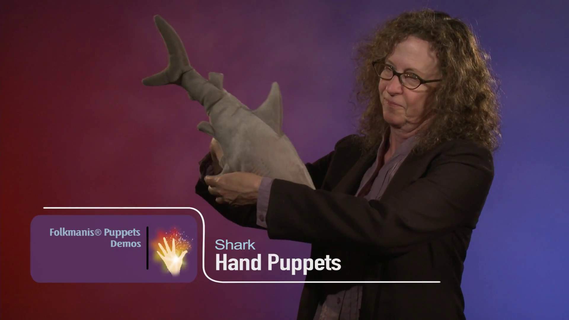 Folkmanis Shark Hand Puppet Demo
