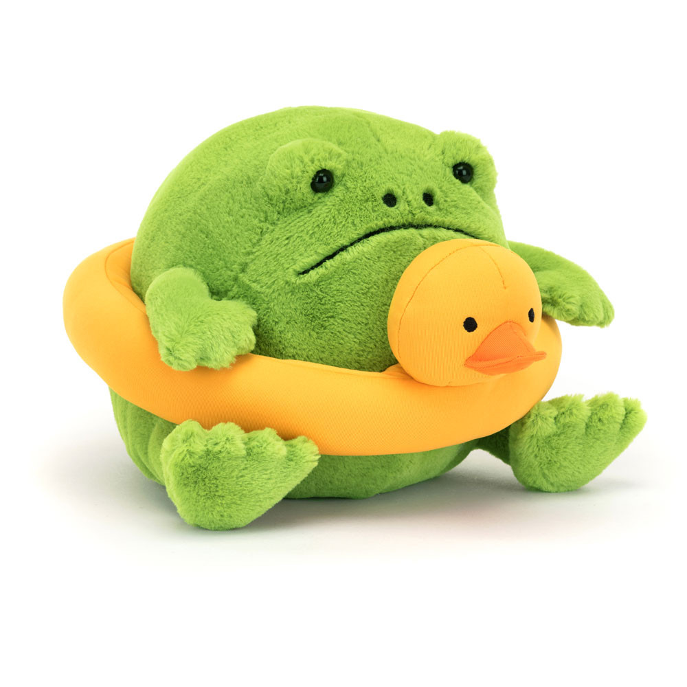 Jellycat Ricky Rain Frog - frog with rubber ring plush