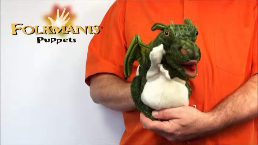 Folkmanis Baby Dragon Hand Puppet Demo 2