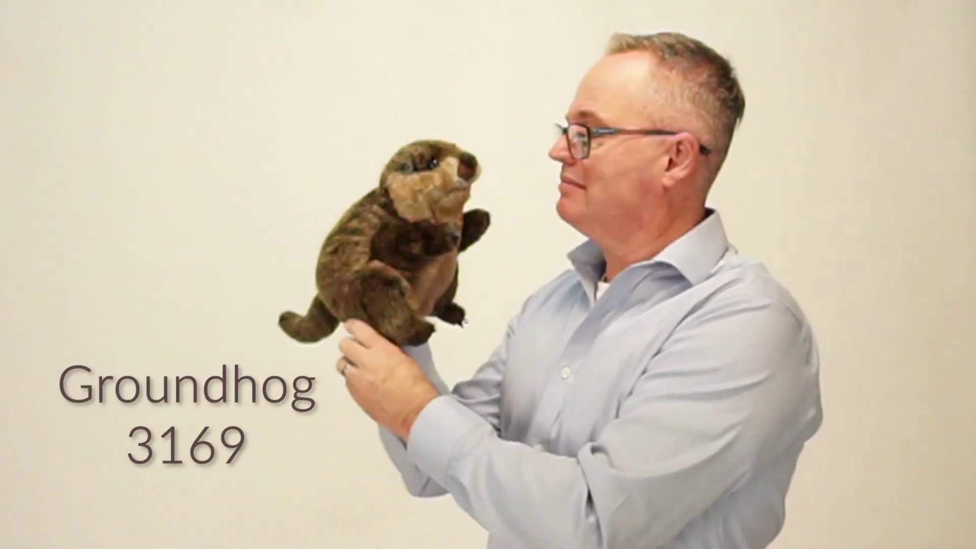 Folkmanis Groundhog Hand Puppet Demo 2