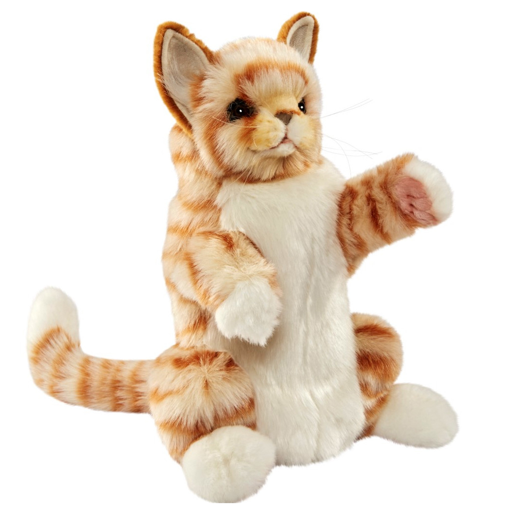 Ginger Cat Hand Puppet - Hansa Creation