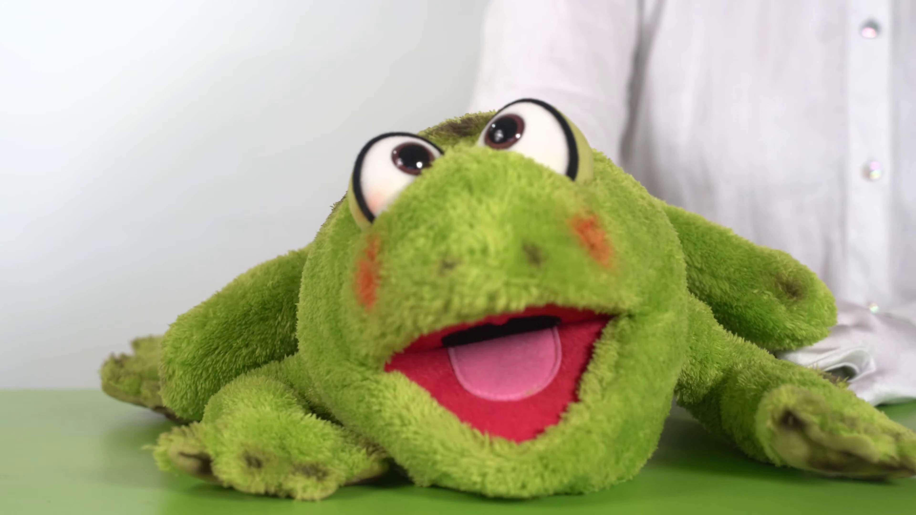 Living Puppets hand puppet Rolf the frog Demo