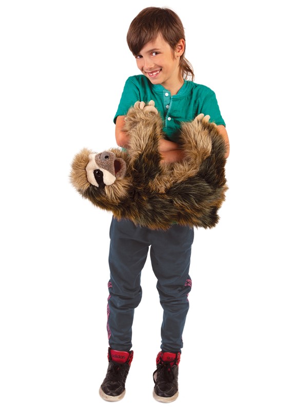 Folkmanis Three-Toed Sloth Hand Puppet - Produktbild 4