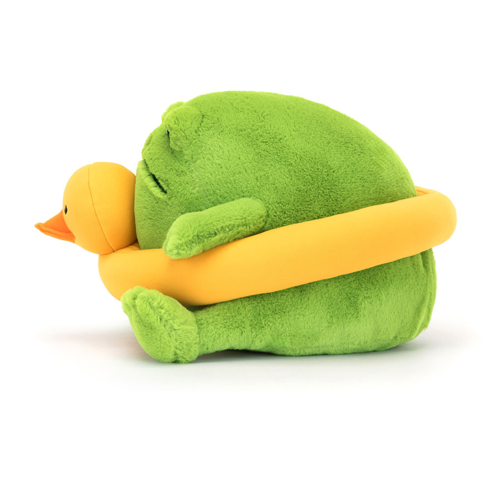 Jellycat Cuddly Toy Frog - Ricky Rain Frog with Rubber Ring (Plush Toy) - Produktbild 2