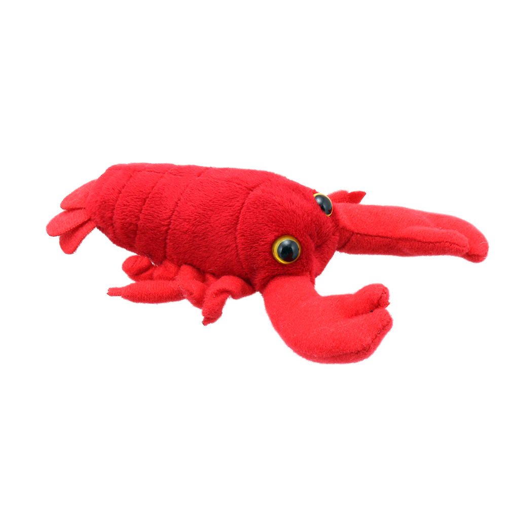 The Puppet Company finger puppet lobster, red finger puppet with large claws
