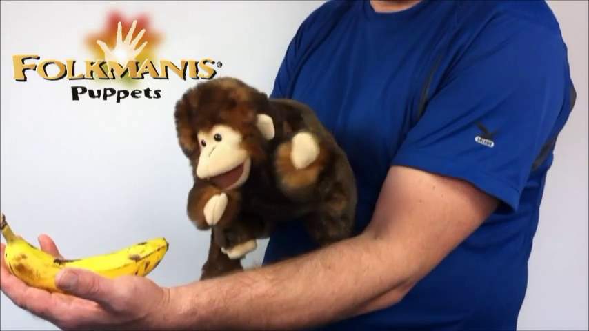 Folkmanis Monkey Hand Puppet Demo 2