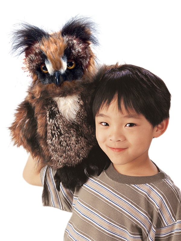 Folkmanis Great Horned Owl Hand Puppet - Produktbild 4