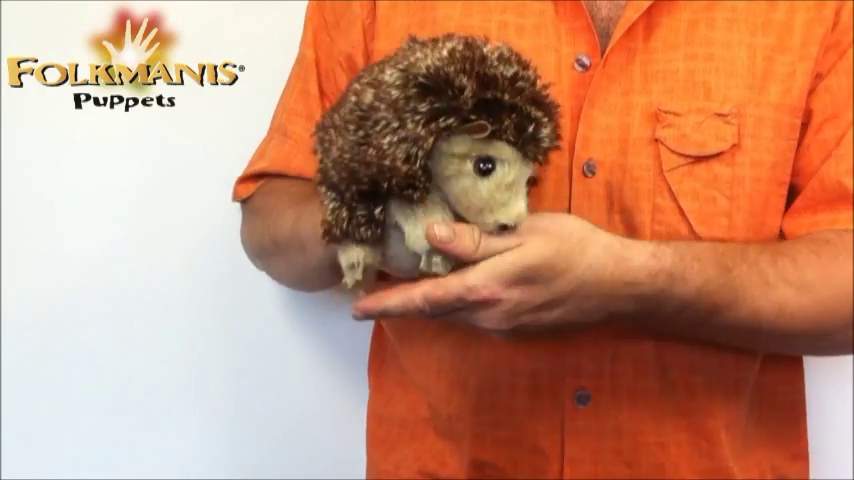 Folkmanis Hedgehog Hand Puppet Demo 2