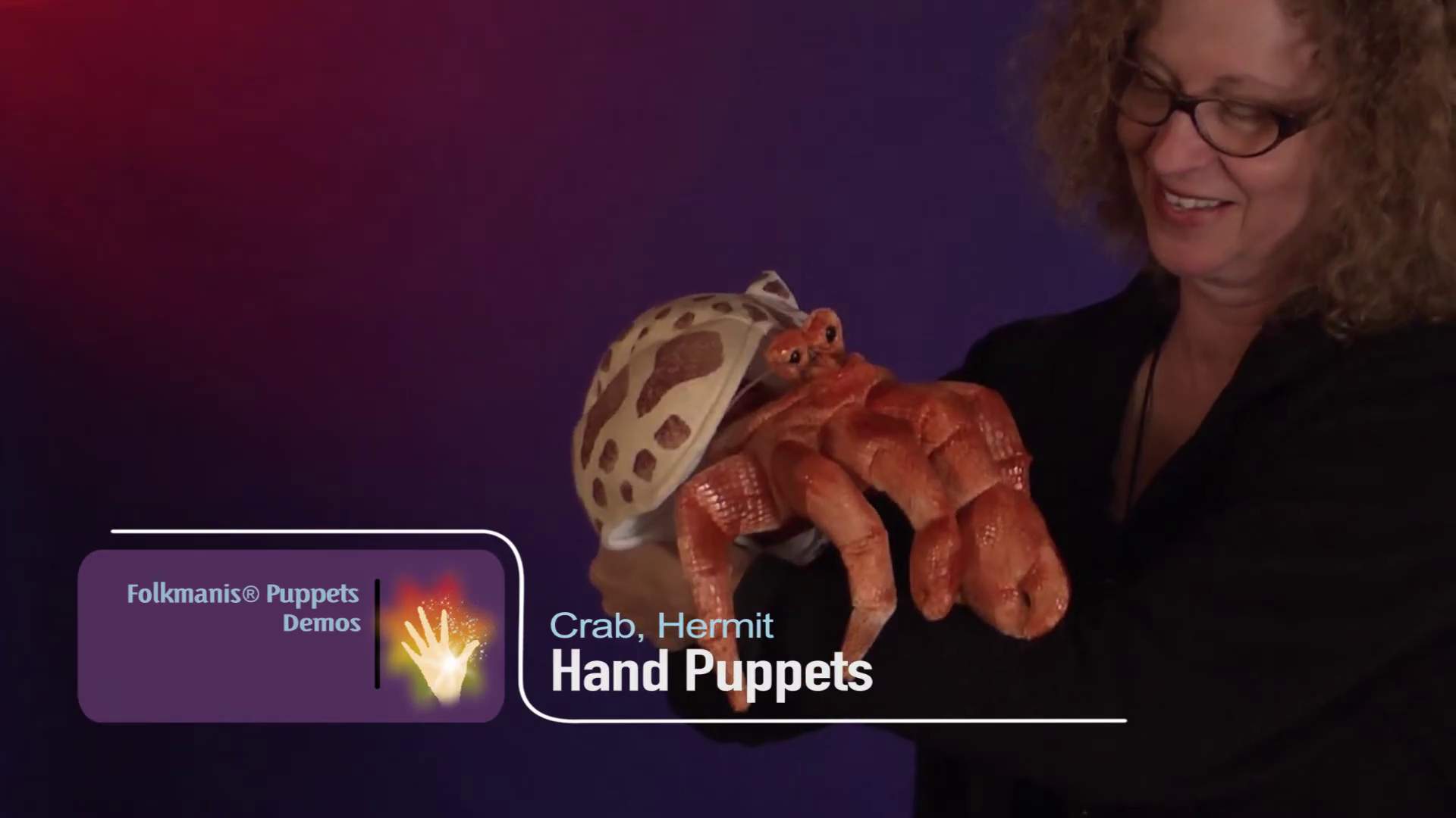 Folkmanis Hermit Crab Hand Puppet Demo