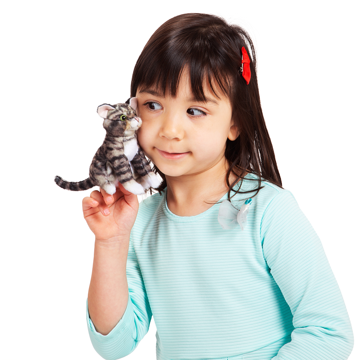 Folkmanis Mini Tabby Cat Finger Puppet - Produktbild 3