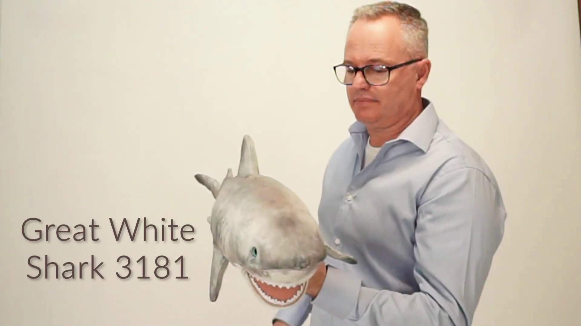 Folkmanis Great White Shark Hand Puppet Demo 2