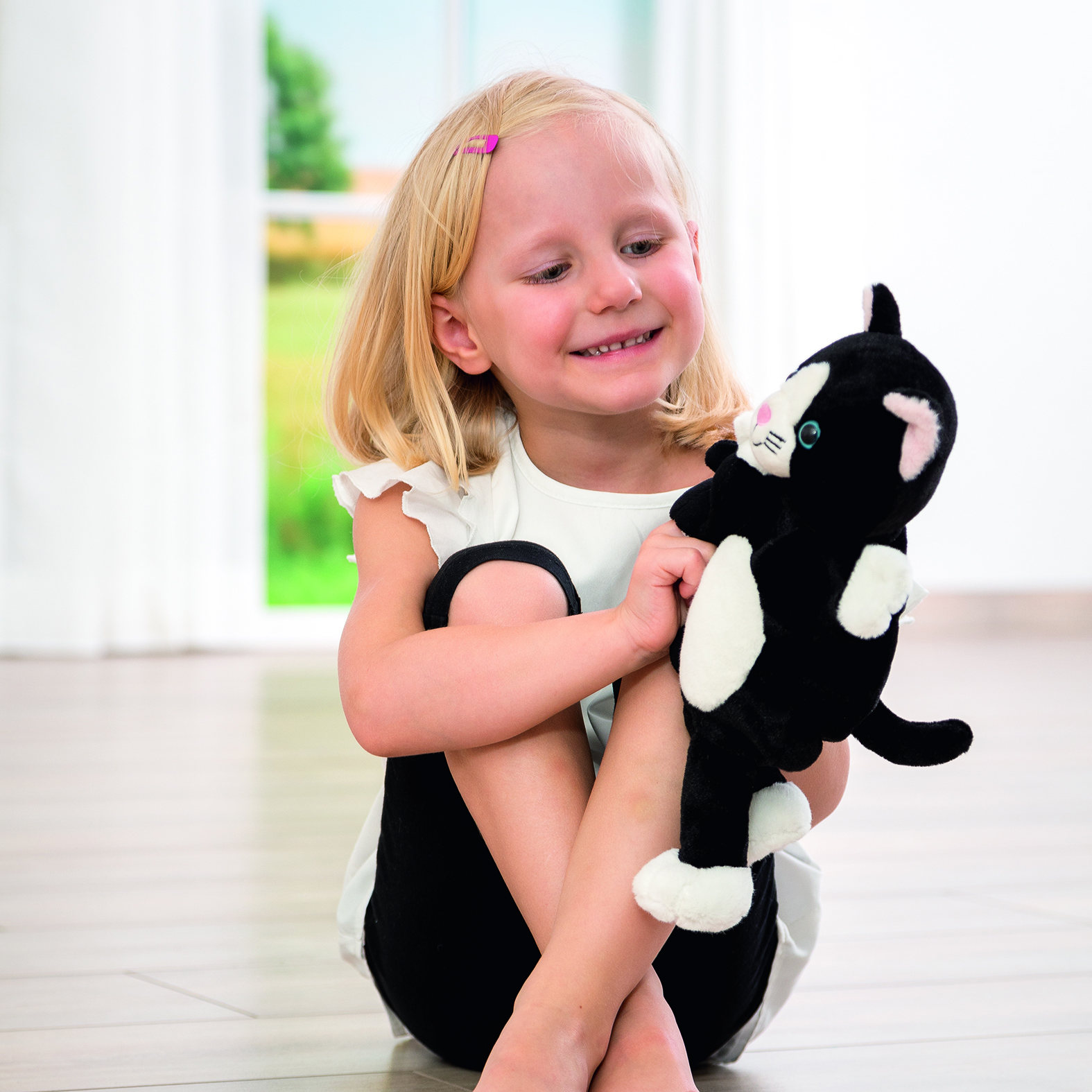 Stories hand puppet cat Cara and finger puppet Mimi - by Beleduc - Produktbild 2