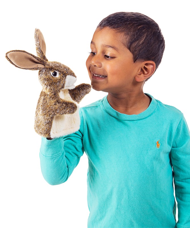 Folkmanis Little Hare Hand Puppet (Small Stage Puppet) - Produktbild 3