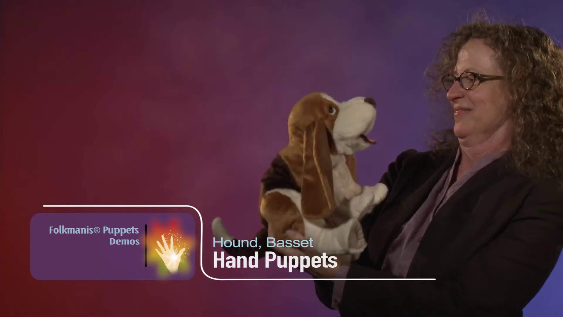 Folkmanis Basset Hound Hand Puppet Demo