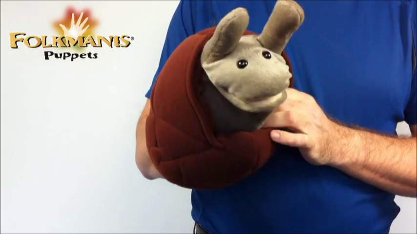 Folkmanis Snail Hand Puppet Demo 2