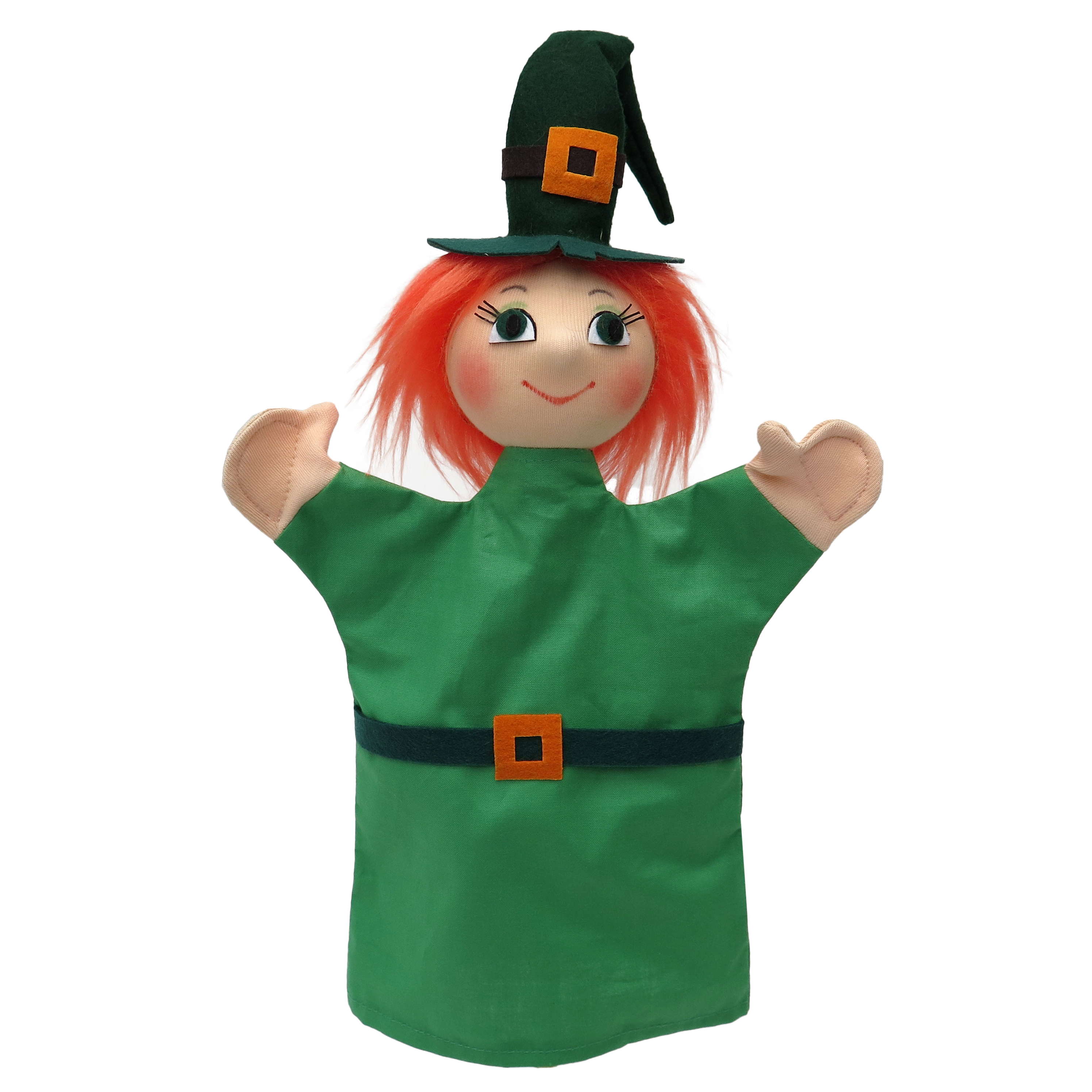 Punch and Judy Witch Green Hand Puppet - munabo