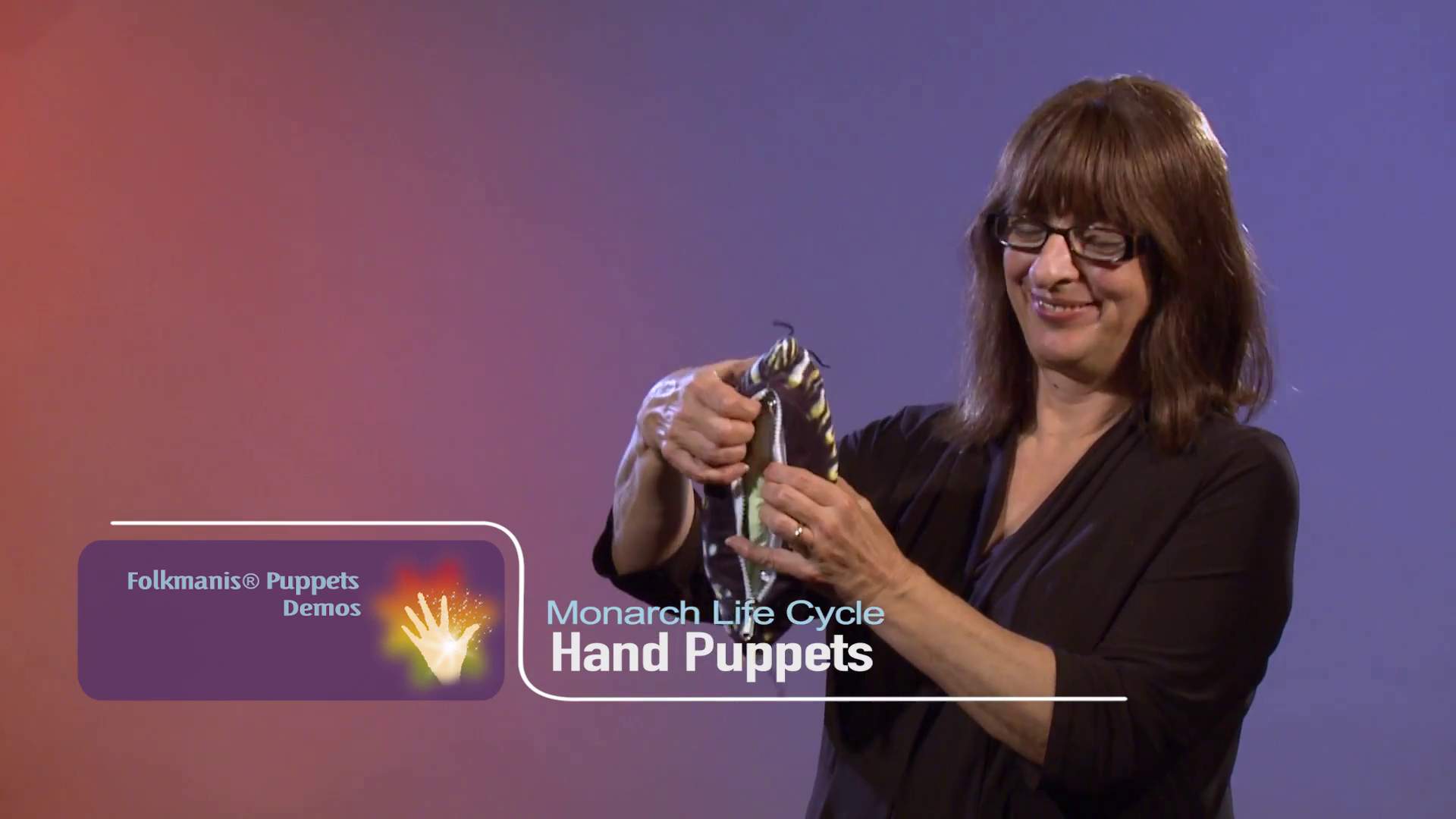 Folkmanis Monarch Life Cycle - Metamorphose Hand Puppet Demo