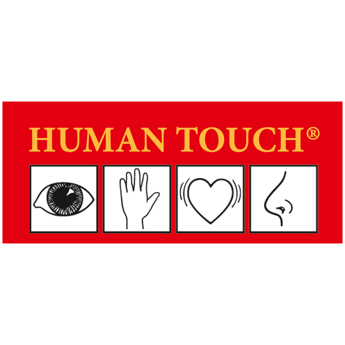 Human Touch logo by Joyk: the four sensory symbols of the empathy doll Mia