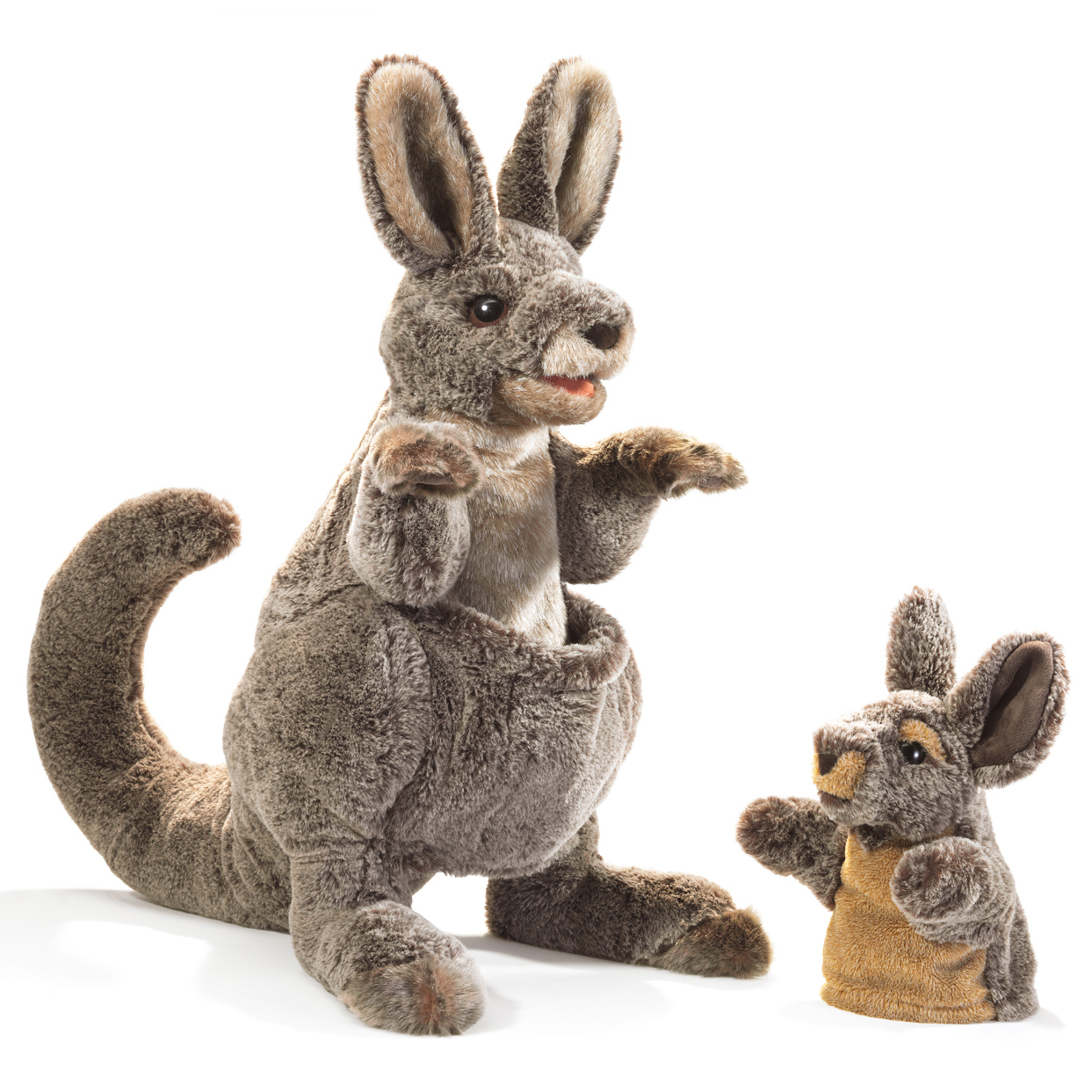 Folkmanis Kangaroo with Joey Hand Puppet - Produktbild 3
