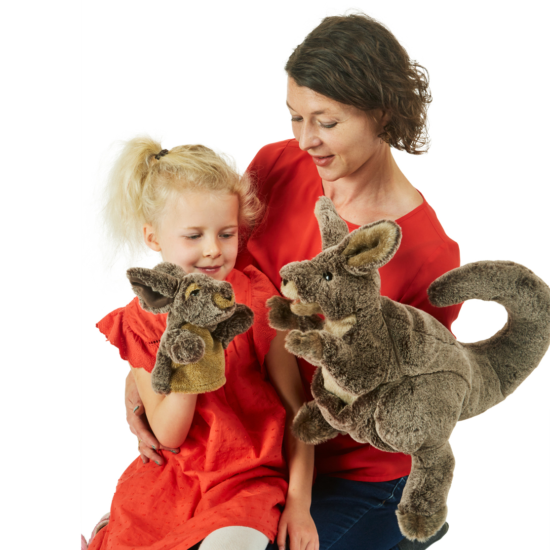 Folkmanis Kangaroo with Joey Hand Puppet - Produktbild 5