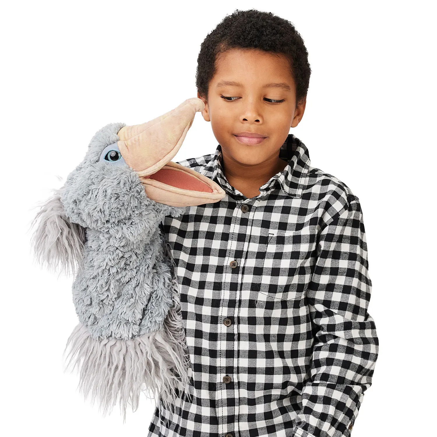 Folkmanis Shoebill Hand Puppet (Stage Puppet) - Produktbild 3