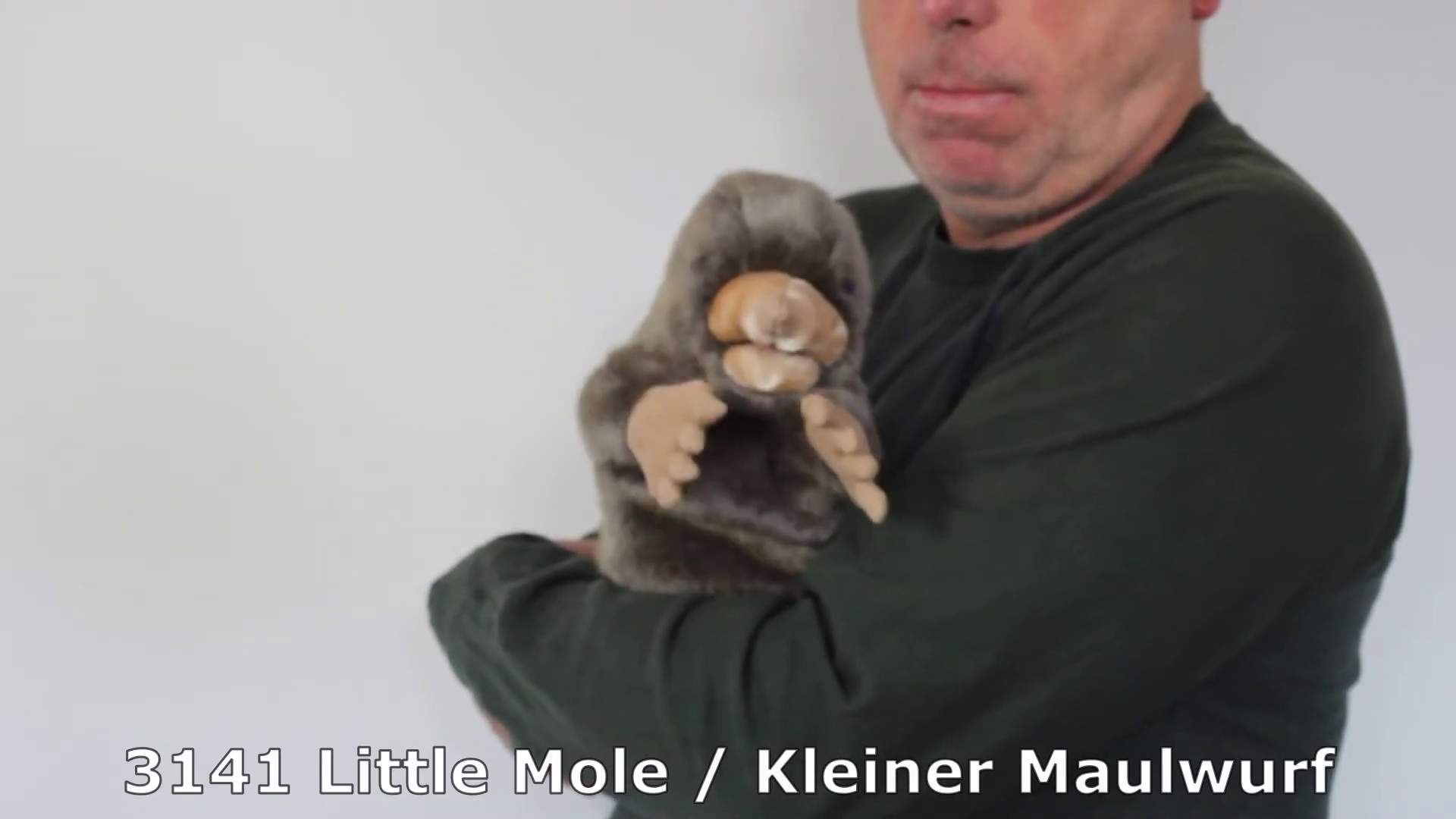 Folkmanis Little Mole Hand Puppet (Small Stage Puppet) Demo